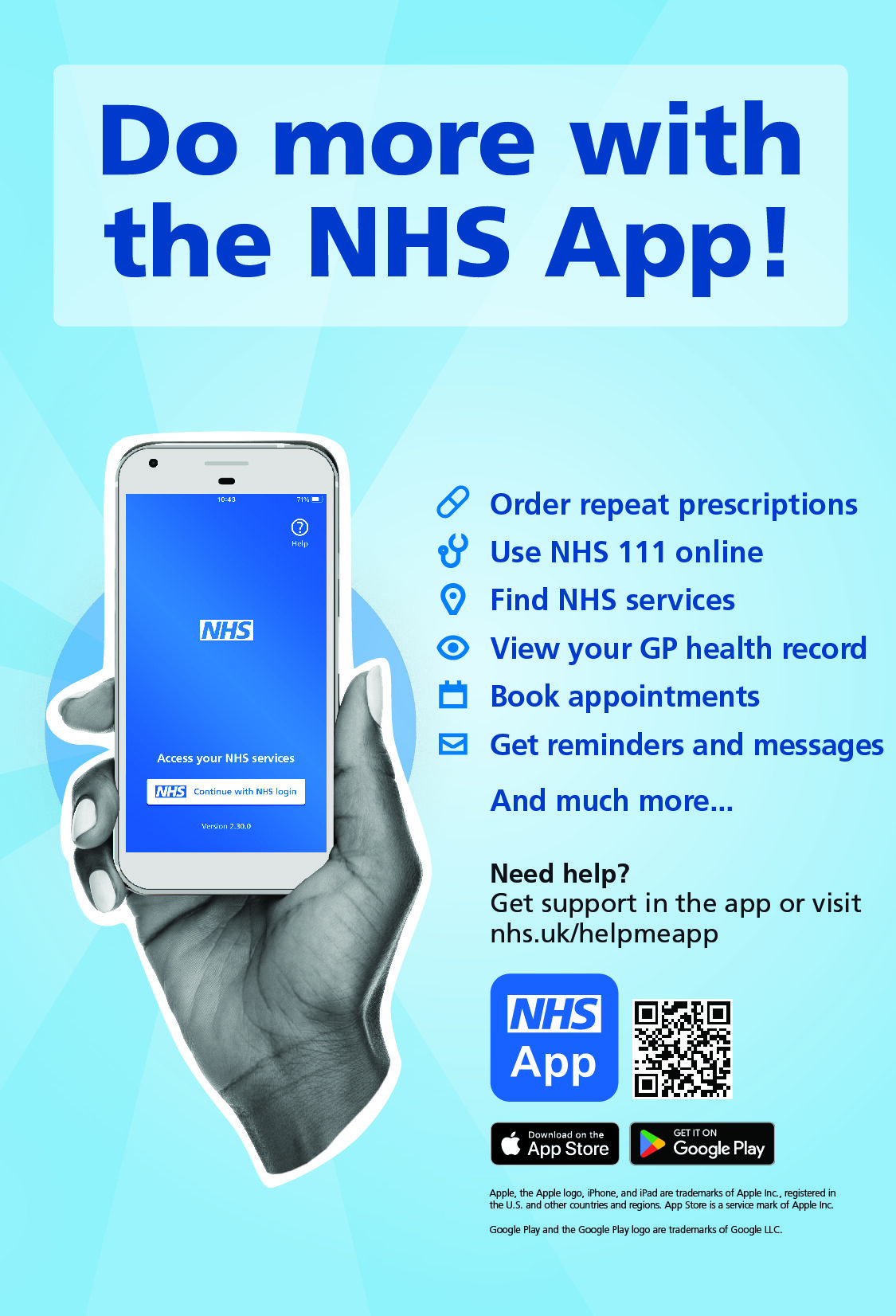 Do more with the NHS app
