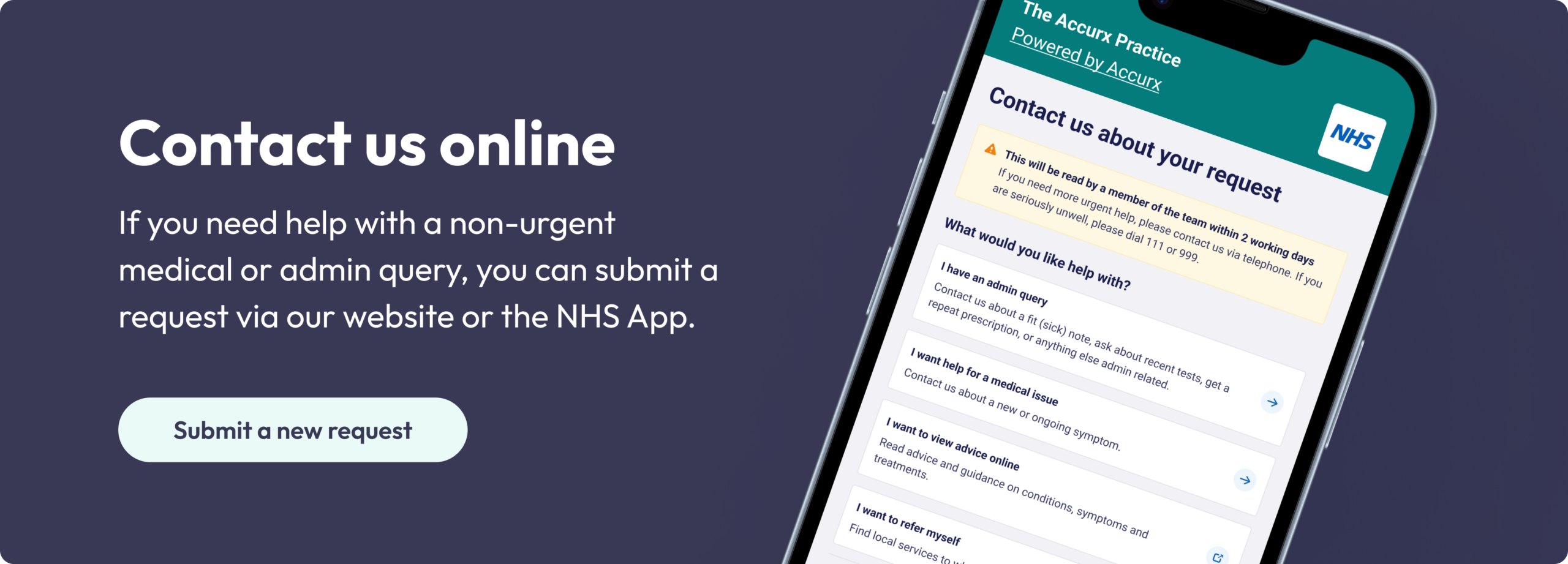 contact your gp practice online using an online form